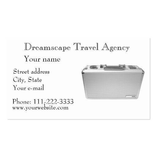 Travel agency business card