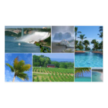 Travel Agent Collage Business Card