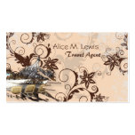 Travel Agent Tropical Photo Business Card Orange