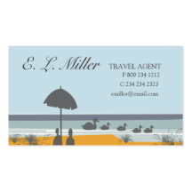 Travel Agent Vacation Business Cards