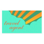 travel agent : vintage clouds business card template