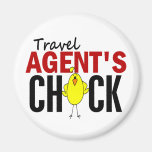 Travel Agent's Chick Fridge Magnet