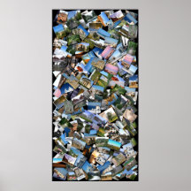 travel collage print