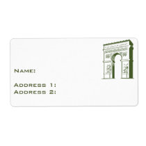 Travel Europe Arch labels
