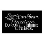 Travel in Blk/Wht Business Cards