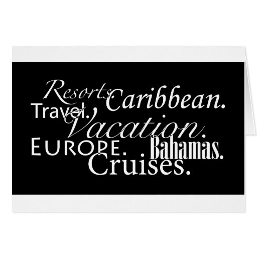 Travel in Blk/Wht-Notecard