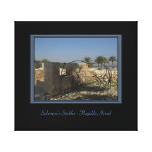 Travel Israel Wrapped Canvas Print