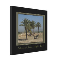Travel Israel Wrapped Canvas Print