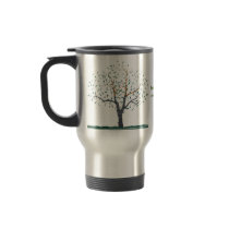 Travel Mug - Recycled Art Tree Image