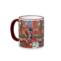Travel Mug/ Thermos: Flowers & Cats by Renoir