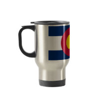 Travel Mug with Flag of  Colorado State - USA