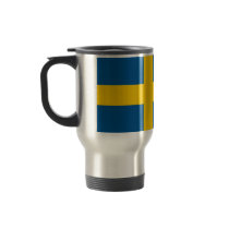 Travel Mug with Flag of Sweden