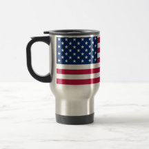Travel Mug with Flag of the USA