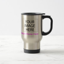 Travel Mug: Your Baby's Photo + Name (stainless)