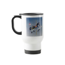 Travel Mugs - Grey Mare Carousel Horse