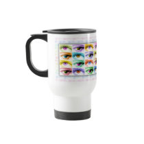 Travel Mugs - Pop Art Eyes