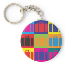 Travel Pop Art Key Chains