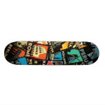 Travel posters retro vintage europe asia usa custom skateboard