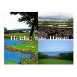 Travel to Hawaii Fore Golf Postcard
