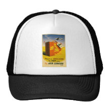 Travel to Ireland poster Cap Trucker Hats