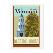 Travel Vermont Post Card