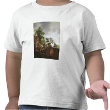 Travellers by an Inn (oil on canvas) Shirt