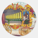 Travelling Steam Organ Round Stickers