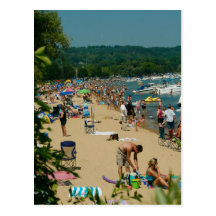 Traverse City Beach Postcard