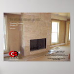 Travertine Fireplace