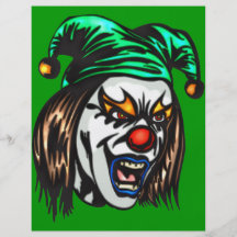 Treacherous Evil Clown Full Colour Flyer