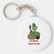 Tread on Me! Key Chain