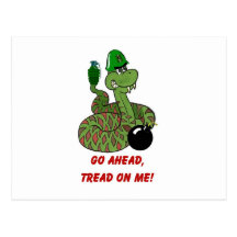 Tread on Me! Post Card