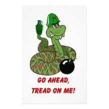 Tread on Me! Stationery