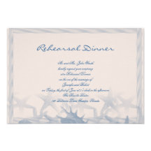 Treasure by the Sea Wedding Rehearsal Custom Invitations