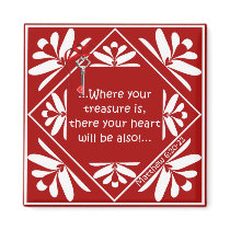Treasure chest fridge magnets