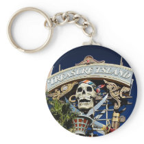 Treasure Island Sign Keychain