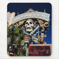 Treasure Island Sign Mousepads