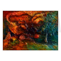 Treasure Map Abstract Art Card