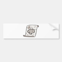 Treasure Map Bumper Sticker