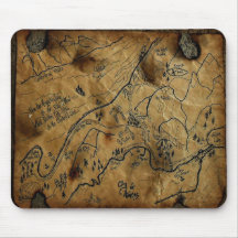 Treasure Map Haines Alaska Mousepads