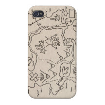 Treasure Map Itouch case iPhone 4/4S Cases