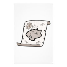 Treasure Map Stationery Design