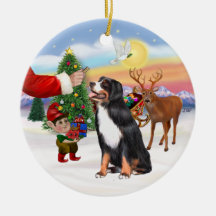 Treat for a Bernese Mountain Dog Christmas Tree Ornament
