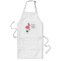 Treat Me As You Would the Queen Flamingo Apron