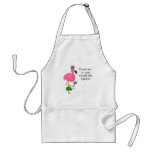 Treat Me as You Would the Queen Flamingo Aprons