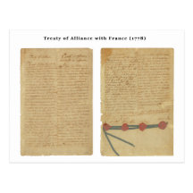 Treaty of Alliance with France Post Cards