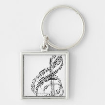 Treble Clef Key Chains