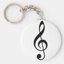 Treble Clef Key Chains