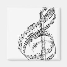 Treble Clef Magnet
