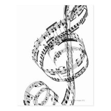 Treble Clef Post Card